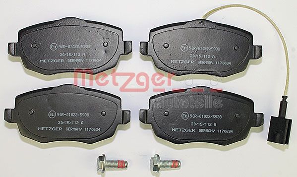Колодки тормозные дисковые METZGER 1170634