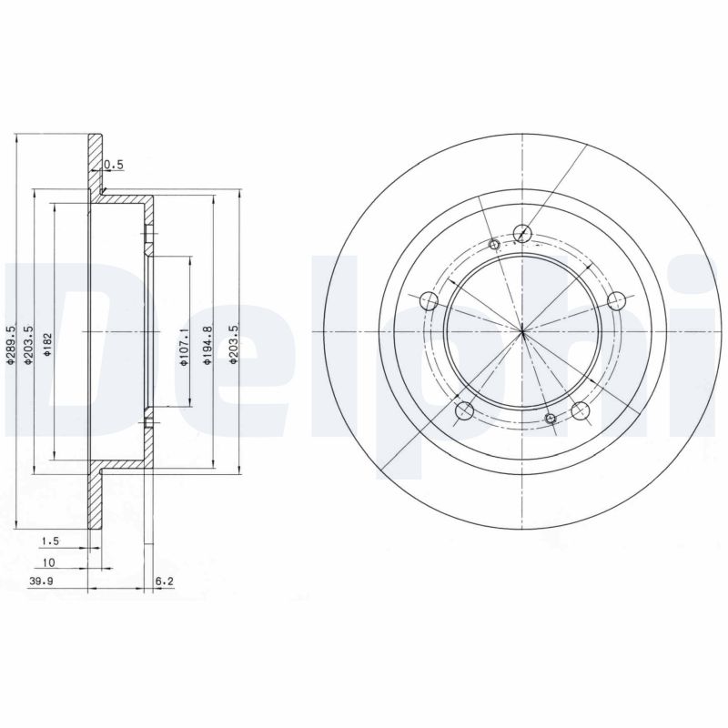 Диск тормозной DELPHI BG2584