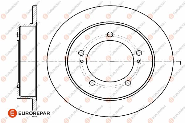 Диск тормозной EUROREPAR 1642770780
