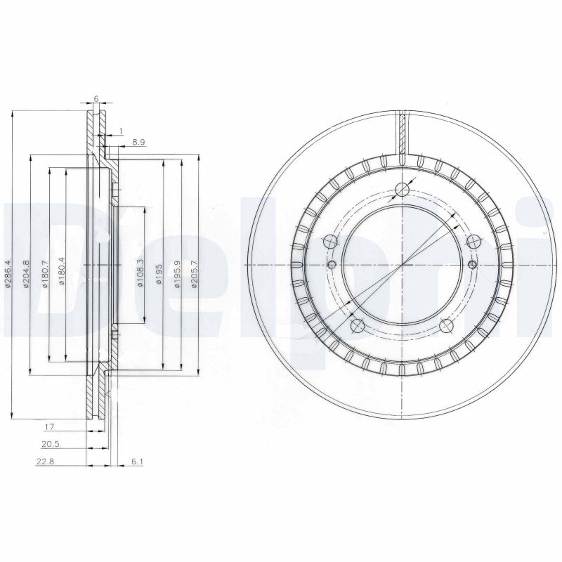 Диск тормозной DELPHI BG3820