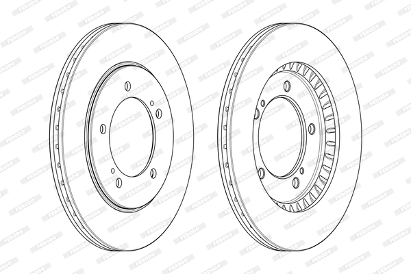 Диск тормозной FERODO DDF1282