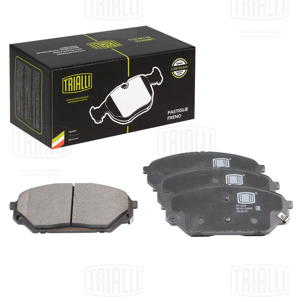 Колодки тормозные дисковые передние для автомобилей hyundai ix55 (08-) (pf 4234) TRIALLI PF 4234