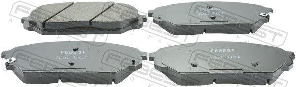 Колодки тормозные передние FEBEST 1201-VCF