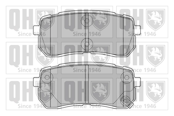 Колодки тормозные дисковые QUINTON HAZELL BP1599