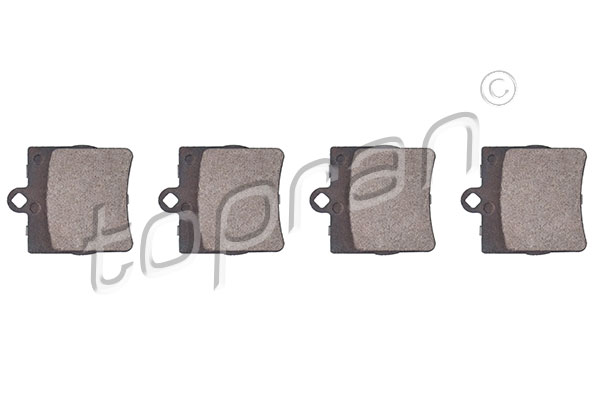 Set brake pads HANS PRIES/TOPRAN 400419