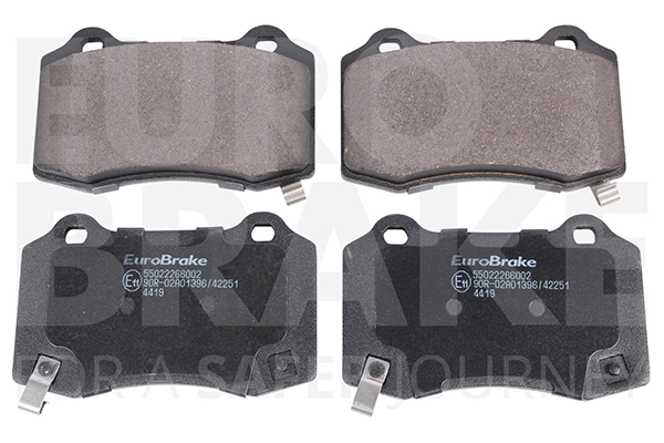 Тормозные колодки дисковые задние EUROBRAKE 55022266002