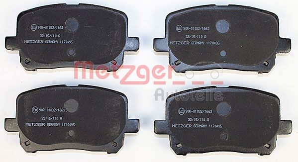 Колодки тормозные дисковые METZGER 1170495