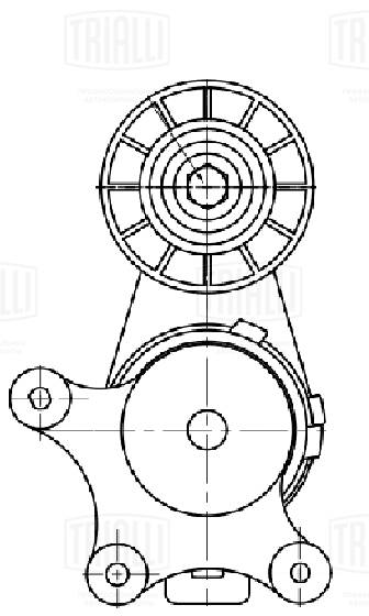 Ролик привод. ремня для а/м ford explorer (10-)/mazda cx-9 (06-) 3.5i/3.7i (с натяж. мех.) (cm 5724) TRIALLI CM 5724