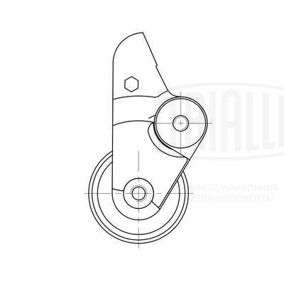 Ролик грм для а/м vw touareg (02-) 4.2i (натяж.) (cm 6053) TRIALLI CM 6053