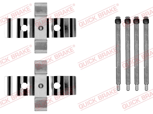 Комплект montazowy klocka hamulcowego tesla model s model x volvo s60 QUICK BRAKE 1090054