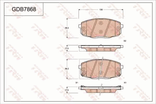 Запчасть TRW GDB7868