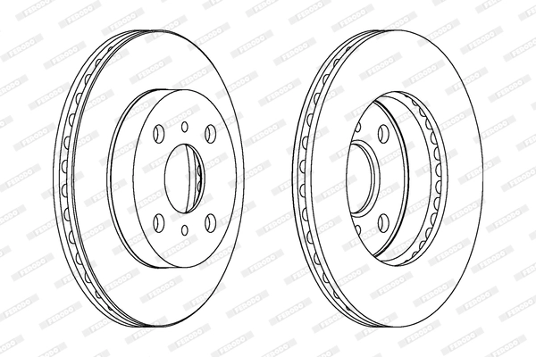 Диск тормозной FERODO DDF1084