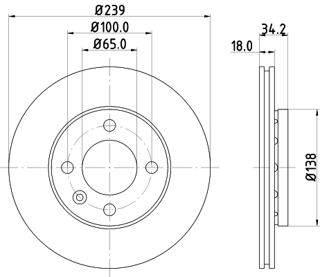 Диск тормозной HELLA/BEHR/PAGID 8DD355104211