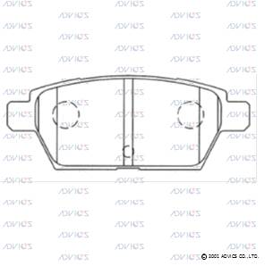 Колодки тормозные дисковые ADVICS SN945