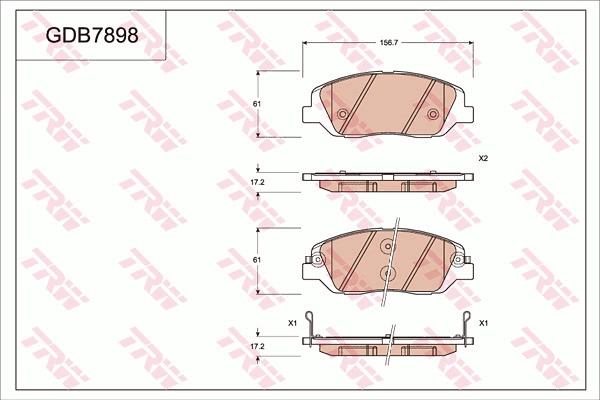 Запчасть TRW GDB7898