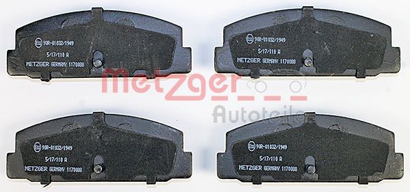 Колодки тормозные дисковые METZGER 1170088