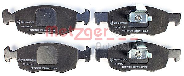 Колодки тормозные дисковые METZGER 1170249