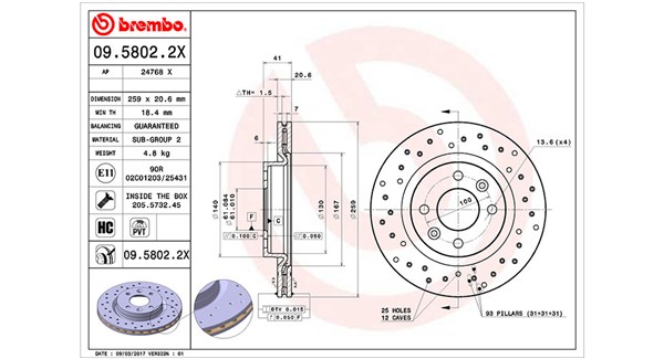 Тормоз.диски dacia nissan renault MAGNETI MARELLI 360406043102