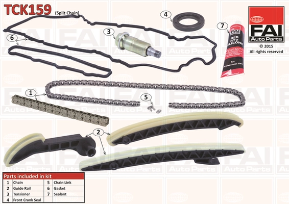 Комплект цепи грм FAI AUTOPARTS TCK159