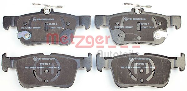 Колодки тормозные METZGER 1170827