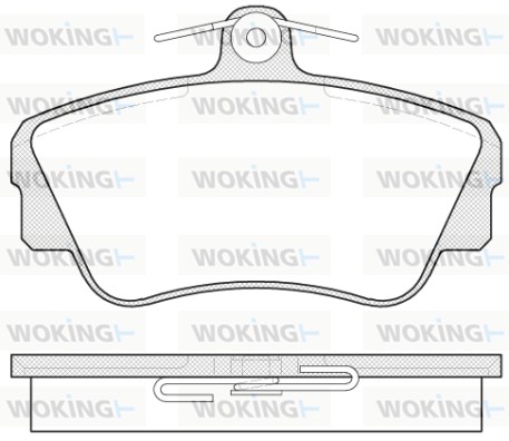 Колодки тормозные дисковые WOKING P2093.00