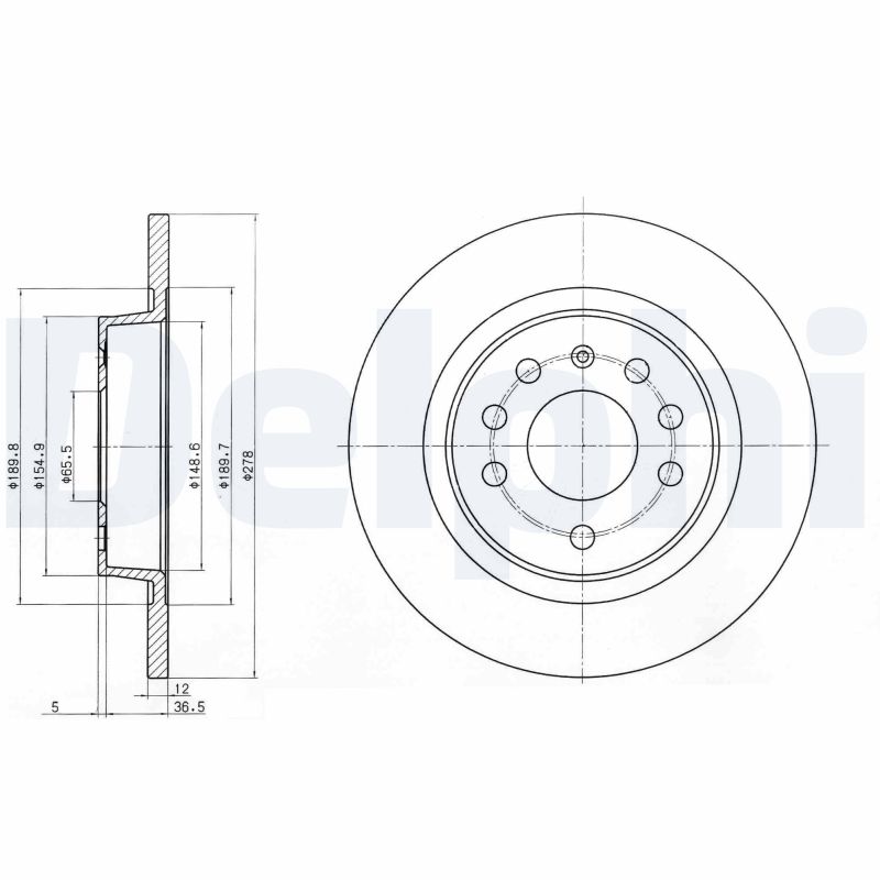 Диск тормозной DELPHI BG3731