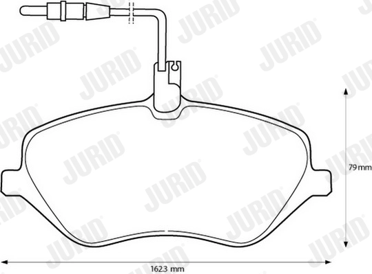 Колодки тормозные дисковые JURID 573131J