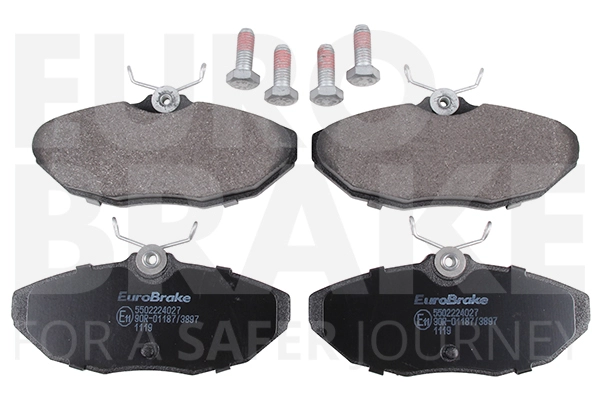 Тормозные колодки дисковые задние EUROBRAKE 5502224027