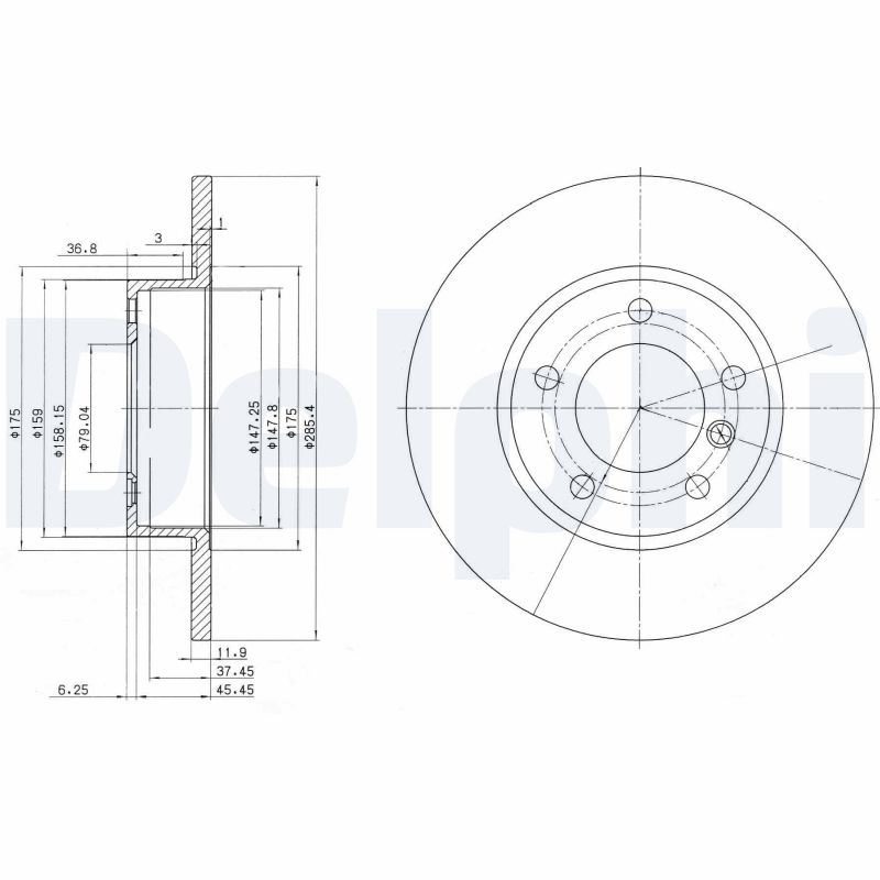 Диск тормозной DELPHI BG2622