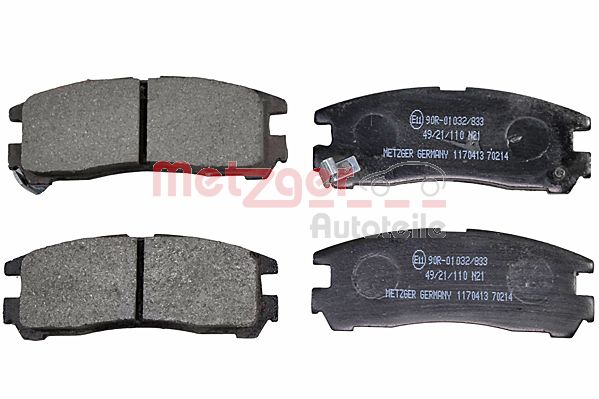Колодки тормозные дисковые METZGER 1170413