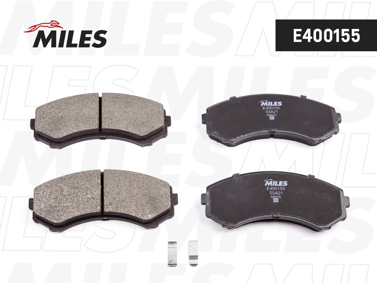 Колодки тормозные дисковые MILES E400155