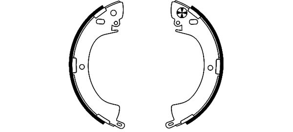 Колодки тормозные барабанные HELLA/BEHR/PAGID 8DB355000821