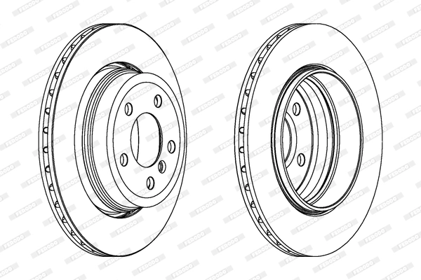 Диск тормозной FERODO DDF1297