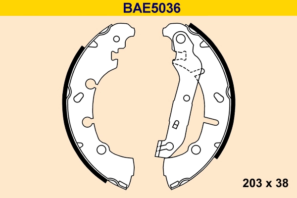 Колодки тормозные BARUM BAE5036