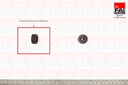 Ролик промежуточный ремня грм FAI AUTOPARTS T9244