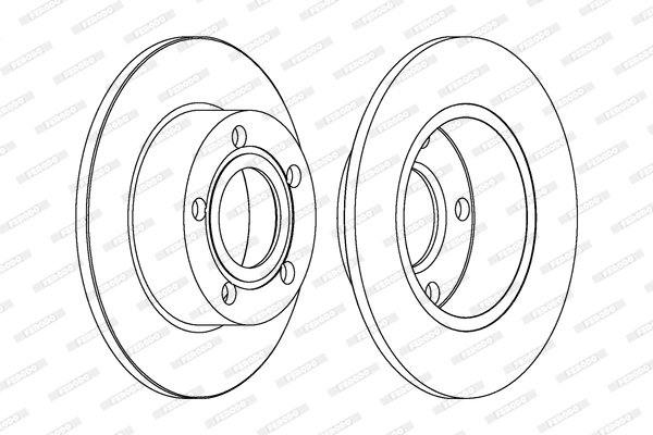 Диск тормозной FERODO DDF1033