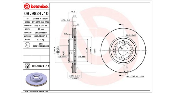 Диск тормозной MAGNETI MARELLI 360406009200