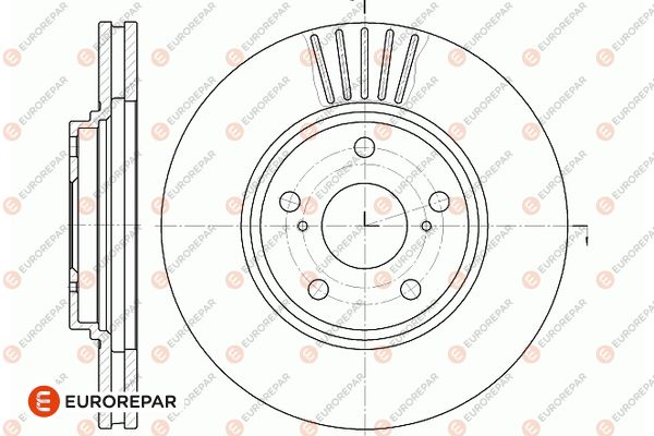 Диск тормозной EUROREPAR 1667867780