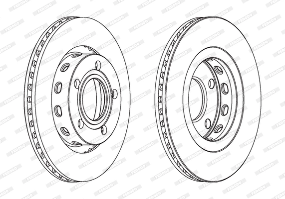 Диск тормозной FERODO DDF1896C