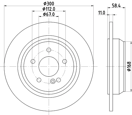 Диск тормозной HELLA/BEHR/PAGID 8DD355106891