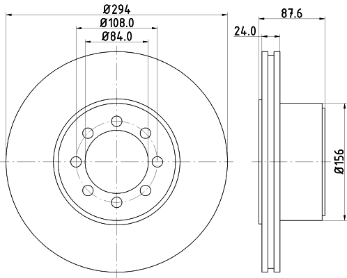 Диск тормозной HELLA/BEHR/PAGID 54717