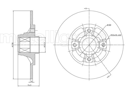 Диск тормозной CIFAM 800-383