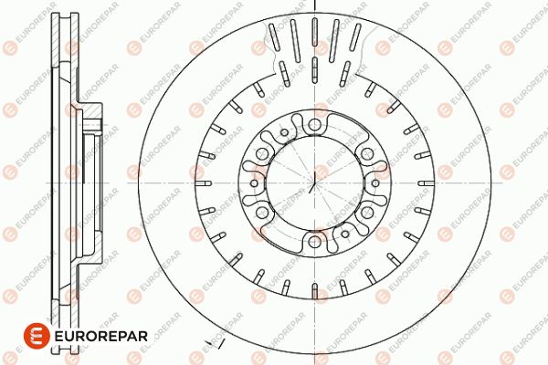 Диск тормозной EUROREPAR 1642764280