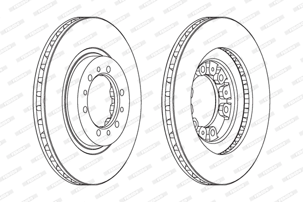 Диск тормозной FERODO DDF1109