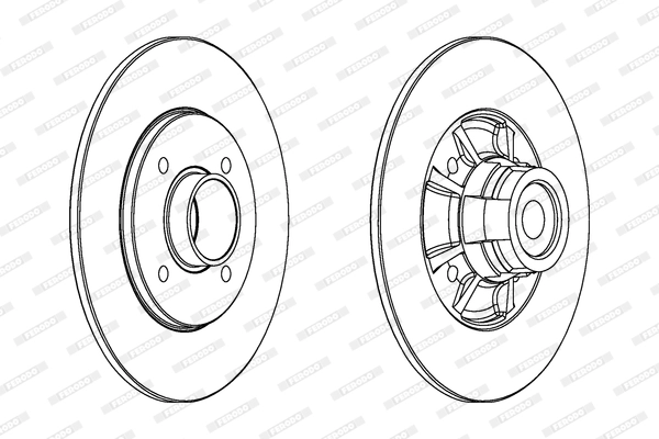 Диск тормозной FERODO DDF1517