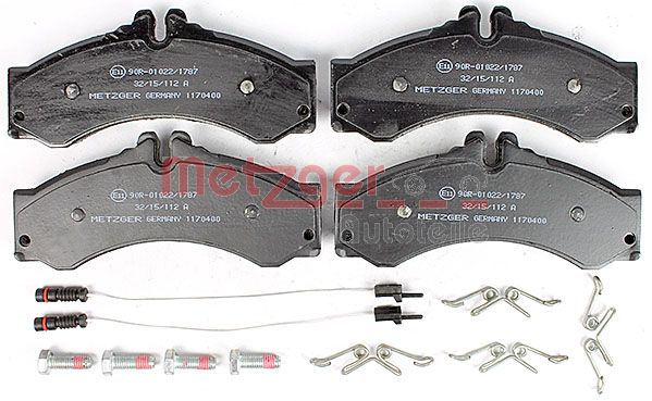 Колодки тормозные дисковые METZGER 1170400