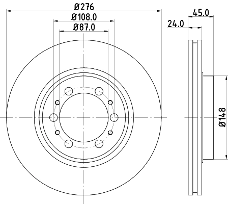 Запчасть HELLA/BEHR/PAGID 8DD355105-131