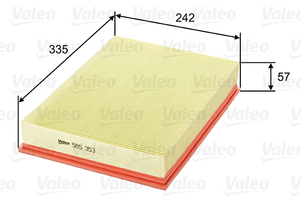 Фильтр воздушный VALEO 585353