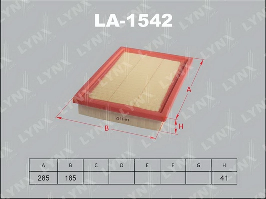 Фильтр воздушный LYNXAUTO LA1542