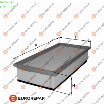 Фильтр воздушный EUROREPAR 1680353580